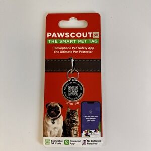 Pawscout QR The Smart Pet Tag Finder for Dogs/Cats Connects To Your Phone